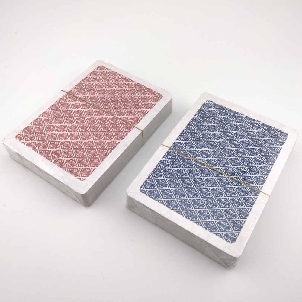Classic Games Playing Cards 2 deck pack red and blue - Lot of 2 (4 decks) Sealed